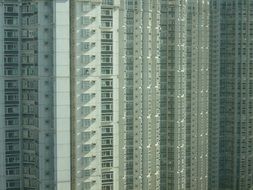 panoramic view of apartments in hong kong