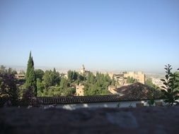 urban skyline in spain