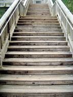 Stairway made of wood