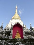 Cathedral with a spire in Thailand