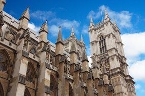 Westminster Abbey cathedral in England