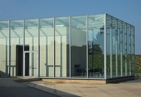 modern glass facade building