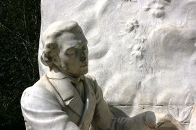 Picture of chopin sculpture