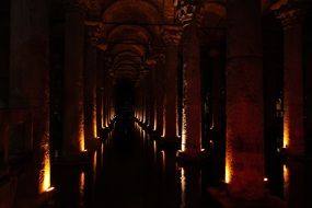 Basilica Cistern- one of the largest reservoirs of Constantinople