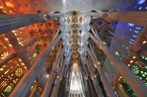 Inside of sagrada família