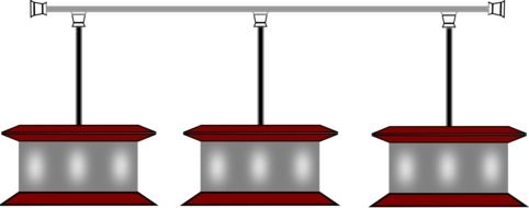 Illustration of modern lamps