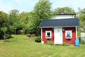 Picture of the cottages in Sweden