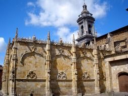 facade of the church in guipuzcoa