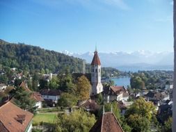 church in a swiss village