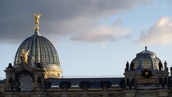 Golden Angel on the dome of the Albertinum in Dresden