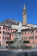 historical center of an old town in Italy