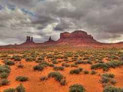 desert in Monument Valley, usa