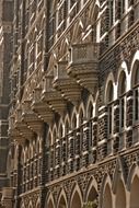 facade of the hotel taj mahal in india