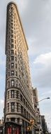 A building in the form of an flatiron in Manhattan, new york