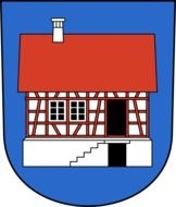 abstract house illustration, coat of arms