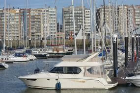 port in Blankenberge, Belgium