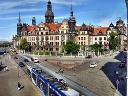 beautiful castle in Dresden in Germany