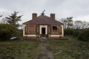 lonely cottage and donkey