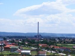 landscape of Târgu Jiu, Romania