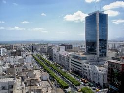 Beautiful cityscape in Tunis