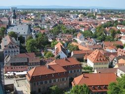 Speyer city view with cathedral