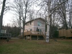 pink wooden house