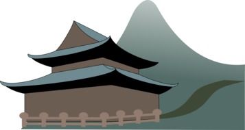 drawing of pagoda