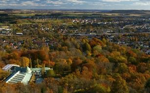 scenic countryside at autumn, Sweden, falkoping