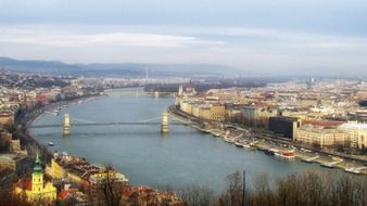 budapest bridge landscape