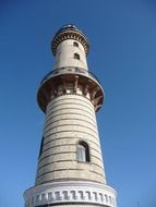 lighthouse against the blue sky, northern germany