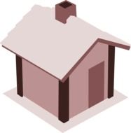 3d illustration of house