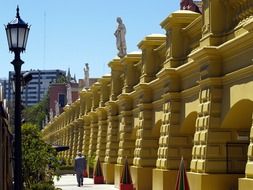 Yellow building in the Buenos Aires