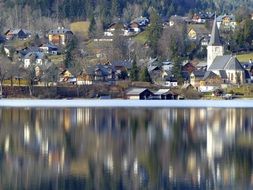 village by the lake
