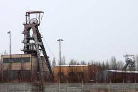 coal mine steel tower