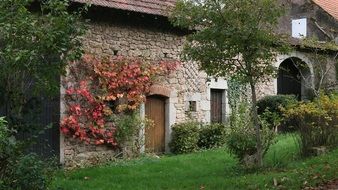 Facade in Burgundy