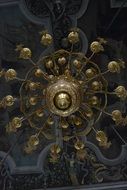 gold channel in cathedral, Russia