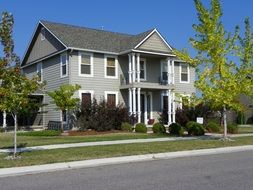 two-storey house in America