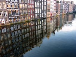 Landscape of water canals