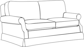 Colourless sofa