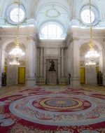 the interior of the palace in Madrid