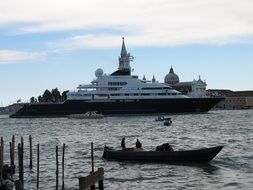 Luxury yacht in Venice