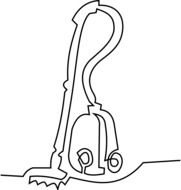 vacuum cleaner as a drawing
