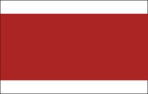 Red lamp pole