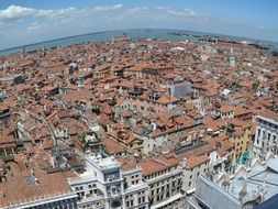 panorama of the city of venice in italy