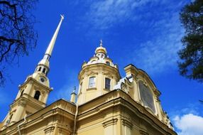 kings with a spire and a bell tower