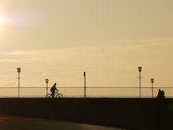 People on the bridge