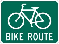 green bike lane indicator