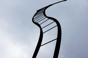 art metal construction sky scene