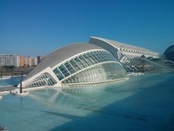 building with modern architecture in valencia