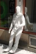 statue of the artist on the street